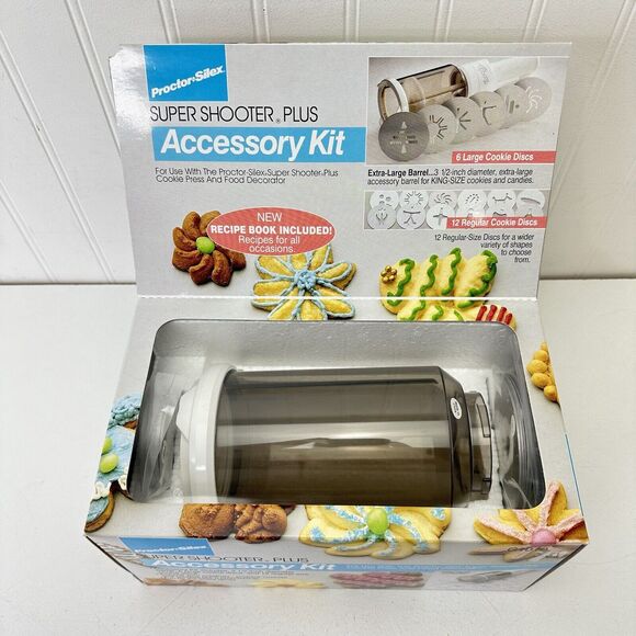 Proctor Silex Super Shooter Plus ACCESSORY KIT Md. G1010 King Size Cookies NEW - Picture 4 of 7
